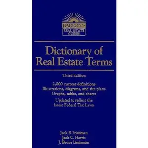 USED-Dictionary of Real Estate Terms (Barron's Real Estate Guides) by Friedman (Paperback)