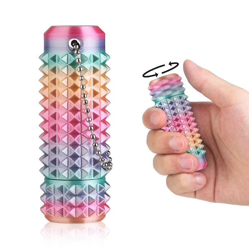 Little Ouchies Pain Fidget Roller Keychain - 3D Printed for Stress Relief & Focus - Portable Anxiety Relief Tool - Ideal Novelty Gift for Adults