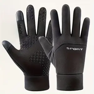 1pc Winter Outdoor Fleece-Lined Warm Gloves | Touchscreen Compatible, Non-Slip, Available in Small/Medium/Large - Ideal for Skiing, Cycling, Snow Sports