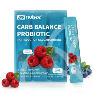 Nulsee Probiotic & Prebiotic Fiber Supplement Plant-Based Formula with Fibersol-2 50 Billion CFU Supports Healthy Blood Sugar Hunger Control Metabolism Digestive Health & Metabolic Balance