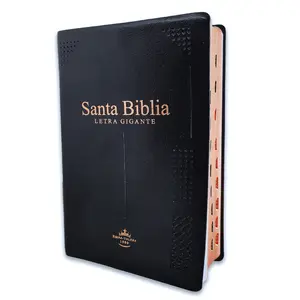Bible in Spanish Giant Font 14 points Reina Valera 1960 Black Vinyl with Index
