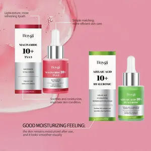 Two popular essence: nicotinamide essence+hyaluronic acid essence, double moisturizing and hydrating, mild ingredients, alcohol free ingredients, moisturizing essence, skin care, dry skin solution, for men and women, Brightening Duo, Brightening Serum