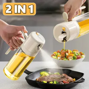 Dual Function Oil Sprayer Bottle for BBQ and Cooking - Dispenser for Olive Oil, Vinegar, and More