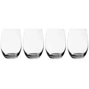 True Vino Stemless White Wine Glass Set of 4