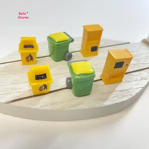 Mini Trash Can & Mail Box Charm