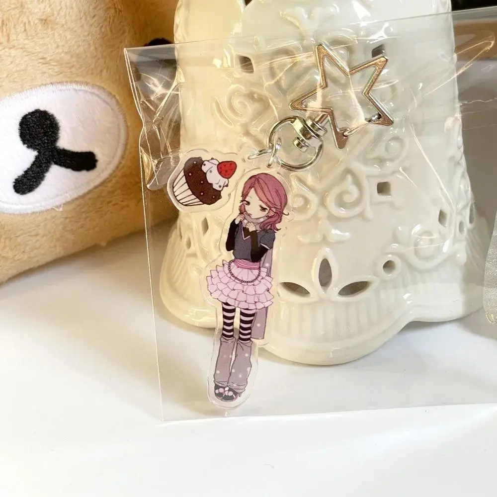 Anime Komatsu Nana Oosaki Nana Cosplay Keychain Cartoon Cute Acrylic Keyrings Backpack Key Chain Decoration