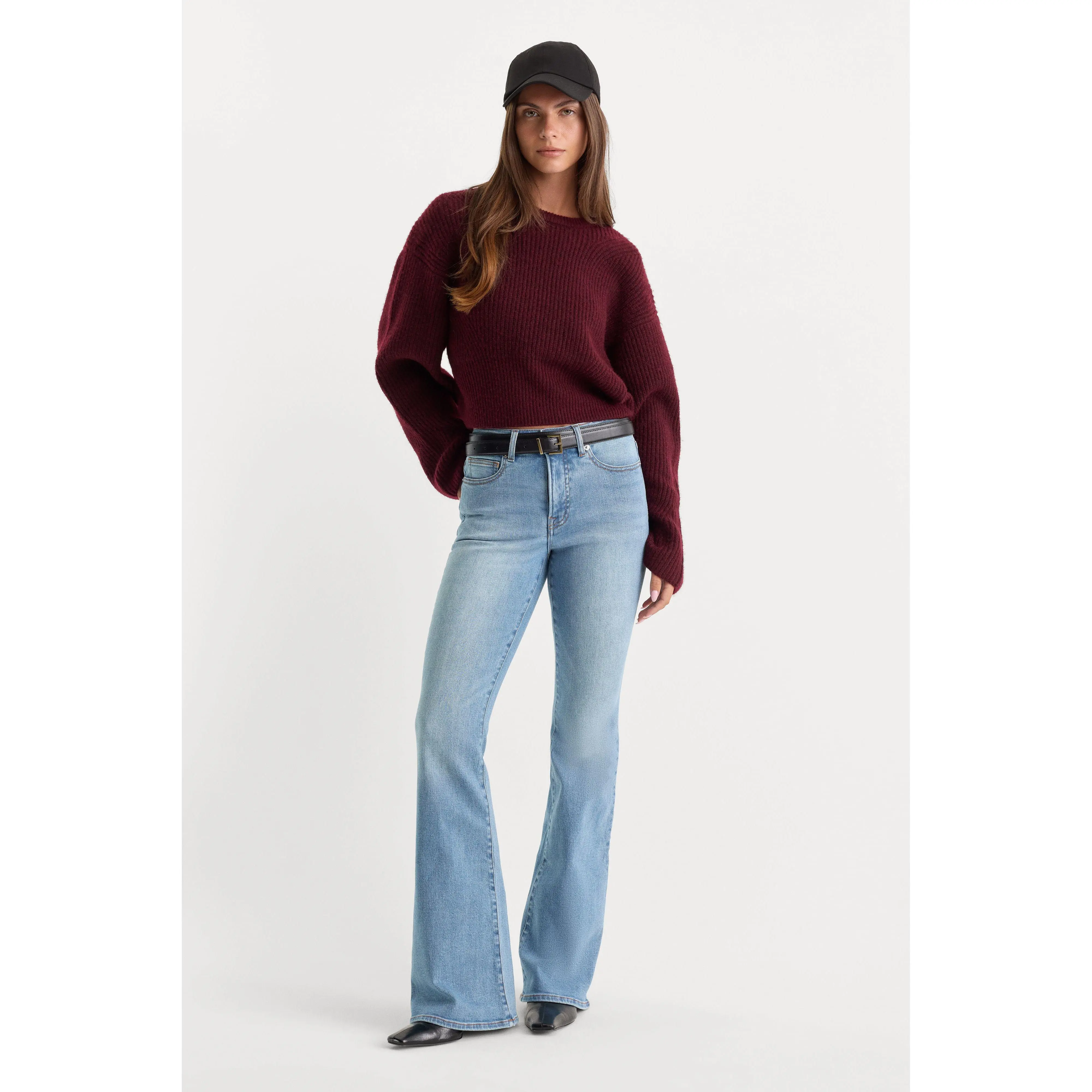 GOOD LEGS FLARE JEANS | INDIGO1290