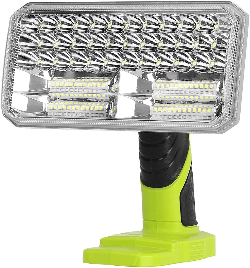 Flashlight Compatible with RYOBI 18V Lithium-ion , 4200LM 40W Flashlight with 3 Modes, Aluminum Alloy Cordless LED Work Light for Camping, , Indoor, Outdoor ( Not Included)