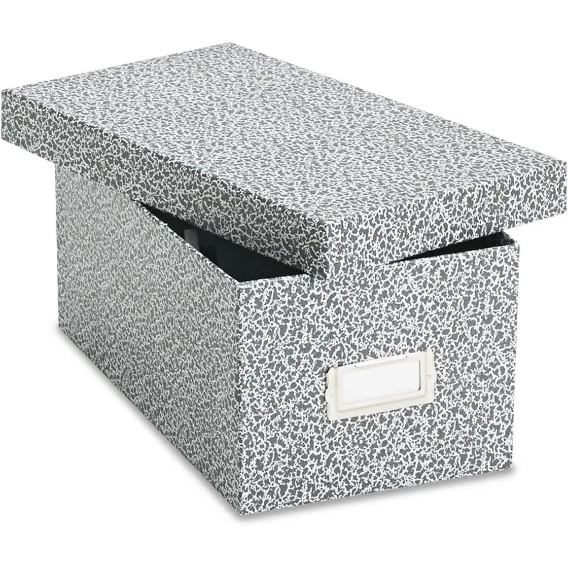 Reinforced Board Card File Lift-Off Cover, 40589 Model, Holds 1,200 4x6 Cards, Black/White (Home & Party Supplies), Card File Cover