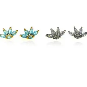 Anuja Tolia Lotus Stud Earrings
