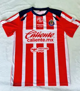Chivas de Guadalajara 3rd Away Soccer Jersey - Mexico LIGA MX Fans Edition, Quick Dry Football Shirt, Stylish Blue Design, Short Sleeve, Comfortable Fit Open for Sale!