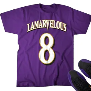 Lamarvelous - Baltimore T-shirt - Official Goat Gear - Ravens- Lamar Jackson Shirt, Fashion Cotton, Full Colors, Full Sizes, For Men, For Women
