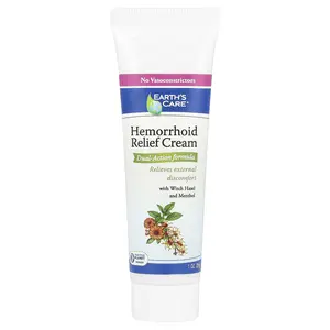 Earth's Care Hemorrhoid Relief Cream, 1 oz (28 g)