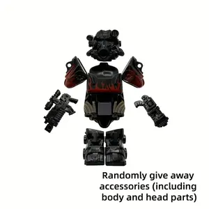 Robo Radiation Warrior Abs Collection Statue, Durable Armor & Flash Weapon Accessories, Multi-Color Home Decor, Holiday Gift Option, Figures