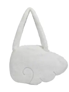 Autumn Winter New Star Pattern Plush Shoulder Bag, Cute Stars Design, Suitable for Work & Daily Use, All Season Accessory, Elegant Commuter Bag