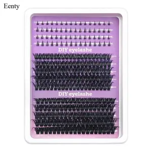 Eenty Wispy Lash Clusters Natural Eyelash Clusters 9-18mm Cluster Eyelash Extensions CD Curvature 192 Pcs Manga Cluster Lashes Individual Lashes DIY Lash Extensions
