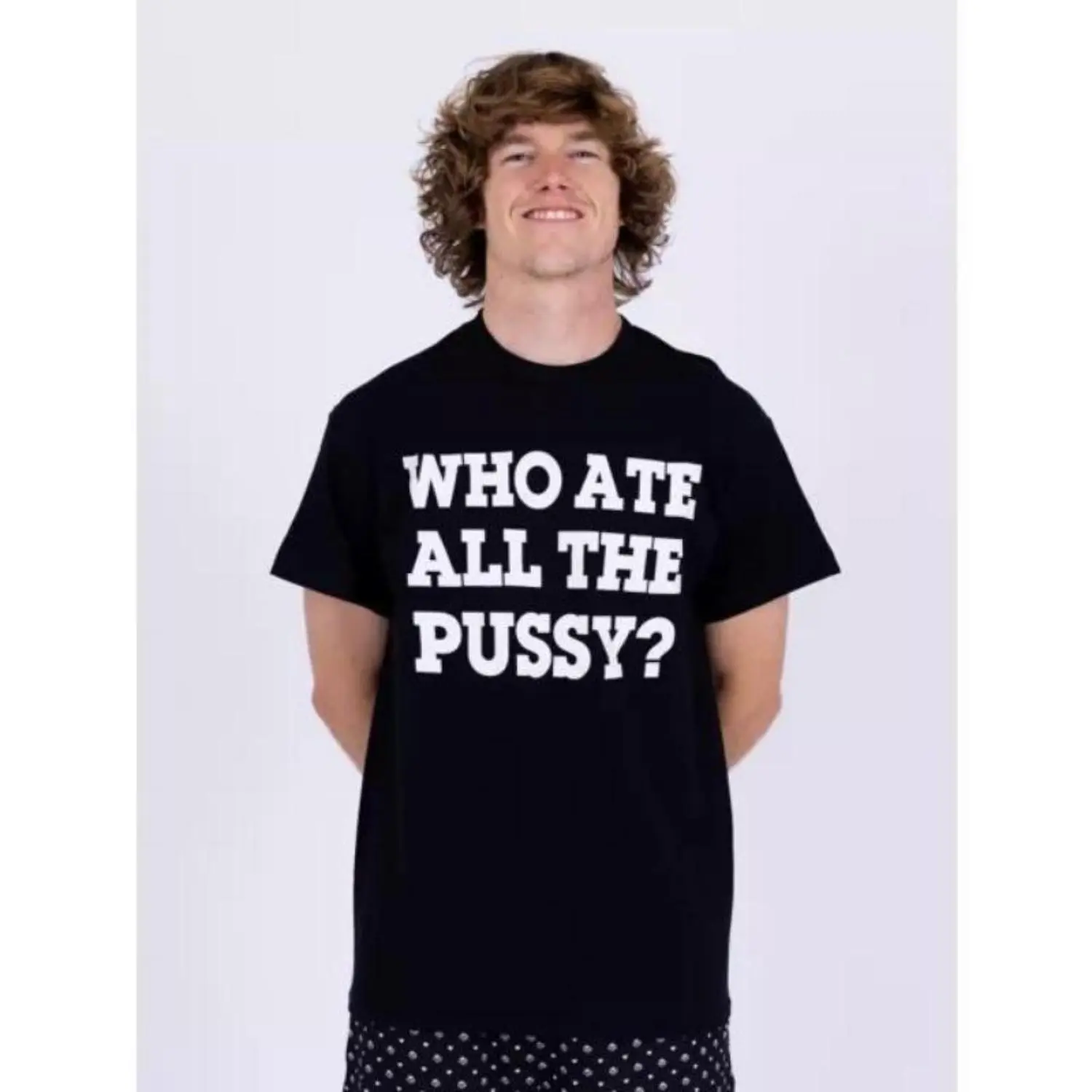 Danny Duncan Streetwear - "Who Ate All The T-Shirt" Round Neck Short Sleeve Men's Top
