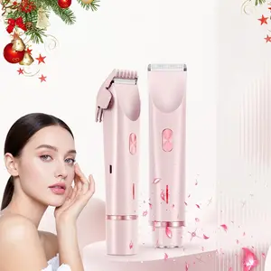 New dual head electric shaver for private area shaving, men's and women's shaving device, full body water washing wet and dry dual-use hair removal device, Body Hair Trimmer, Cordless Rechargeable Trimmer, suitable for holiday gift giving