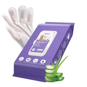 【DealsForYouDays】Disposable Pet Grooming Wipes 20 Counts, Mild Natural Hypoallergenic Formula, Rinse-Free Zero Residue with Fermented Coconut Oil, Odor Removal, Skin Moisturizing, Fur Conditioning, Paw & Outdoor Daily Care
