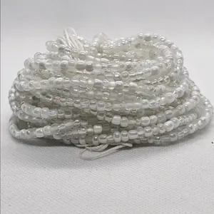 Snow Waist beads (tie-on 50 inch) Snow Waist beads (tie-on 50 inch)