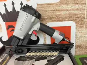 PneuTools MC150 Nail Gun for Joist Hangers and Metal Connectors with 30-Unit Capacity and 1 1/2" Long Fixation