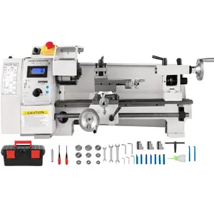 fathersdaygift VEVOR Compact Metal Lathe, 8x14, Adjustable Speed 2250 RPM, 650W Power, Precision Engineering Lathe for Metalworking, Ideal for Crafting Different Metals