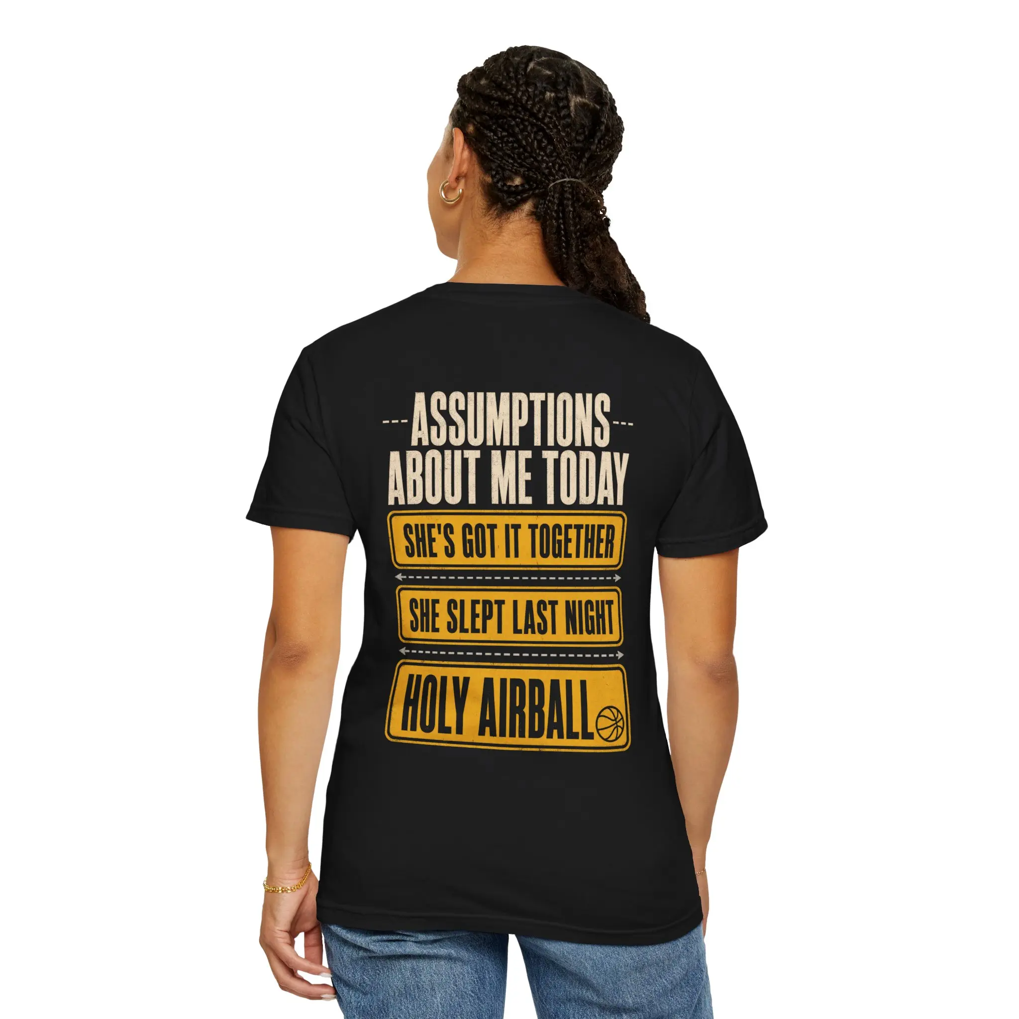 Assumptions About Me Today Shirt, Funny Holy Airball Meme Tee, Sarcastic Trending Road Sign Shirt, Funny Gift For Her Mom Wife Bestie, Comfort Colors Tee