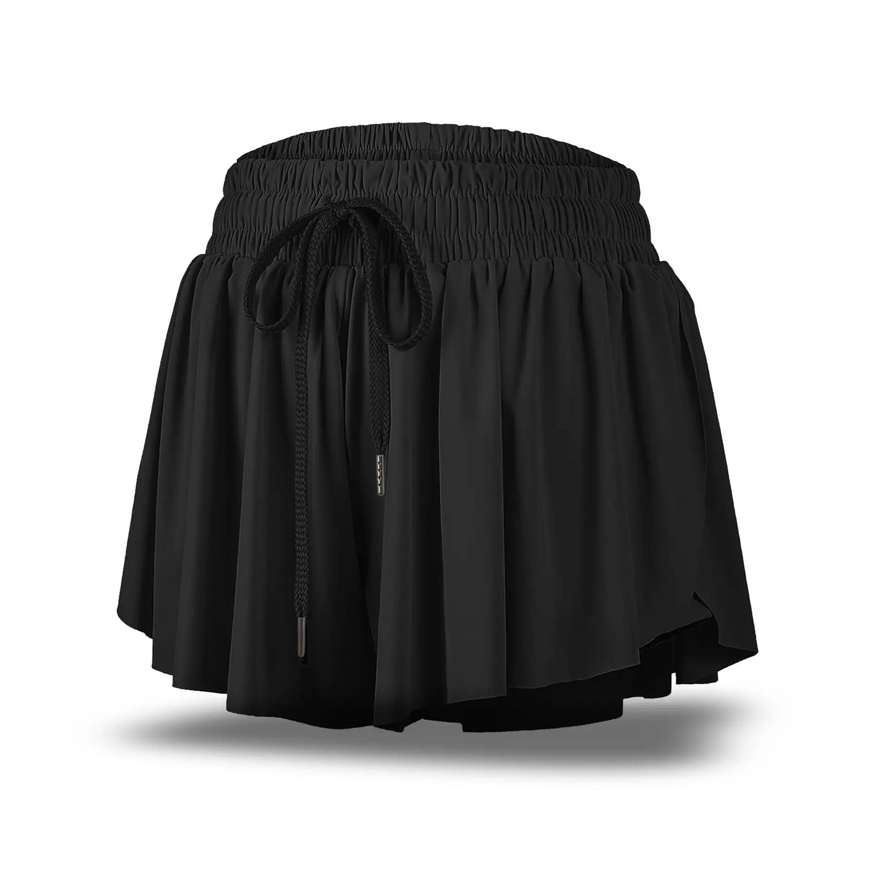 2 in 1 Flowy Sports Shorts for Women Gym Yoga Athletic Running Workout Biker Shorts Tennis Golf Skort Skirt Cute Clothes Casual Lounge Sweat Skirt Su