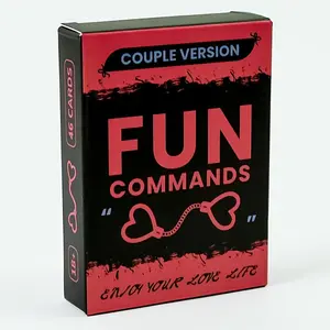 Fun Commands Card Game, 46 Couple Cards, Interactive Leisure and Entertainment Cards for Couples, Romantic Holiday Gifts for Men & Women, Board Game