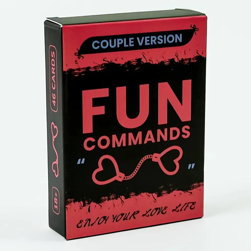Fun Commands Card Game, 46 Couple Cards, Interactive Leisure and Entertainment Cards for Couples, Romantic Holiday Gifts for Men & Women, Board Game, Board Games Night