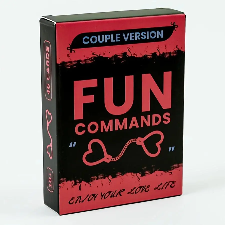 Fun Commands Card Game, 46 Couple Cards, Interactive Leisure and Entertainment Cards for Couples, Romantic Holiday Gifts for Men & Women, Board Game, Board Games Night