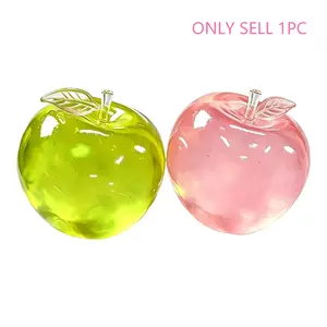 Apple Stress Ball, Apple Shape Relaxation Toy, Slow Rebound Soft Sensory Fidget, Portable Christmas Gift, Party Favor, Santa Sock Fill