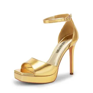 Dream Pairs Stiletto Platform Ankle-Strap Sandals – Square Open-Toe, Cushioned Dress-Ready Heel
