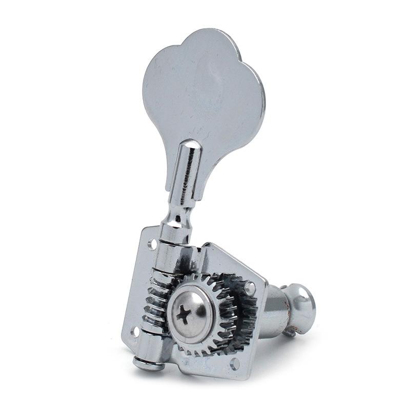 Bass Keys Open Gear Large Post 4-in-line Set for Bass Guitar Tuners