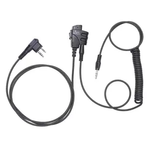 SMC cable (Shoot, Move, Communicate) Baofeng, Yaesu radios to Auxiliary Port for Electronic Earmuffs