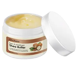 Shea Butter Moisturizing Cream 120g, Face Body Balm Hair Use, Deeply Moisturizing Hydrating Nourishing Skincare, Enhances Skin Gloss, Lightweight Non-Greasy