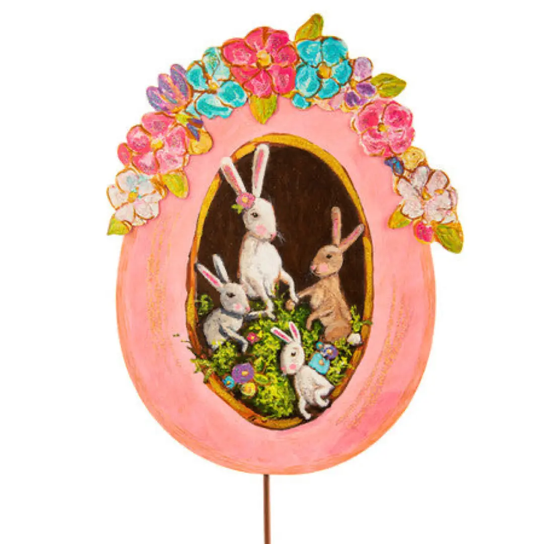 Bunny Diorama Egg, Pink