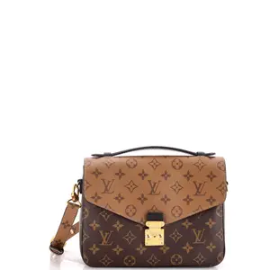 Pre-owned Louis Vuitton material Messenger Bags Pochette Metis Reverse Monogram Canvas by Rebag