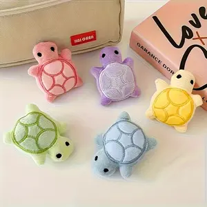 Mini Cute Turtle Plush Toys - Interactive with Various Toys, 5pcs, Mixed Colors, Suitable for Small and Large Pets of All Breeds, DIY Gift,DIY Plush Turtle Keychain Accessory, Soft Fuzzy Pin for Shoes Hats Bags, Cute Decorative Charm, Perfect Gift Idea