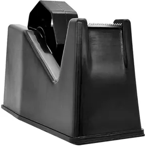 [New Deal] Tape Dispenser, Heat Press Tape Dispenser, Desk Heat Tape Dispenser 6.3 x 2.5 x 3.4 Inch, Holder Fits 1" and 3" Core (Black)