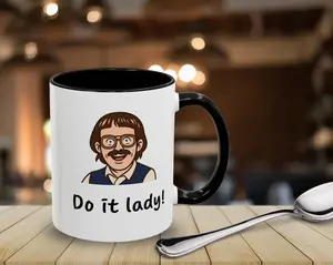 [Sale off up to 50%] Do it Lady 11oz Accent Coffee Mug, Chit, Tiktok Inspired, Accent Mug, Funny Mug, Gift for Her