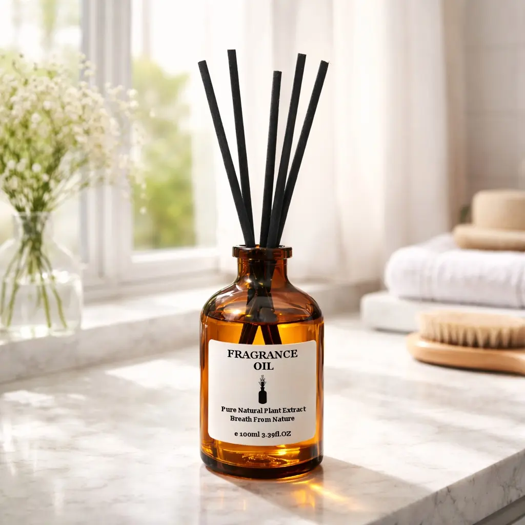 50ml Reed Diffuser Home Fragrance Oil, Long Lasting Aromatherapy Diffuser Set, Scented Air Freshener for Bedroom Living Room Bathroom, Essential Oil Diffuser Bottle, Home Fragrance Decor Gift, Aromatic Scent, Aromatizer