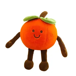 Creative Persimmon Simulation Peanut Plush, Soft Stuffed Toy, Stuffed Animal for Relaxing, Cute Gift Idea