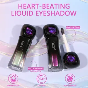 QICIY Radiant Color-Shifting Liquid Eyeshadow Ultra-Fine Flash Pearlescent Finish 3 Vibrant Shades 1.5ml Optical Chameleon Eyeshadow for Any Occasion Makeup Smooth Application