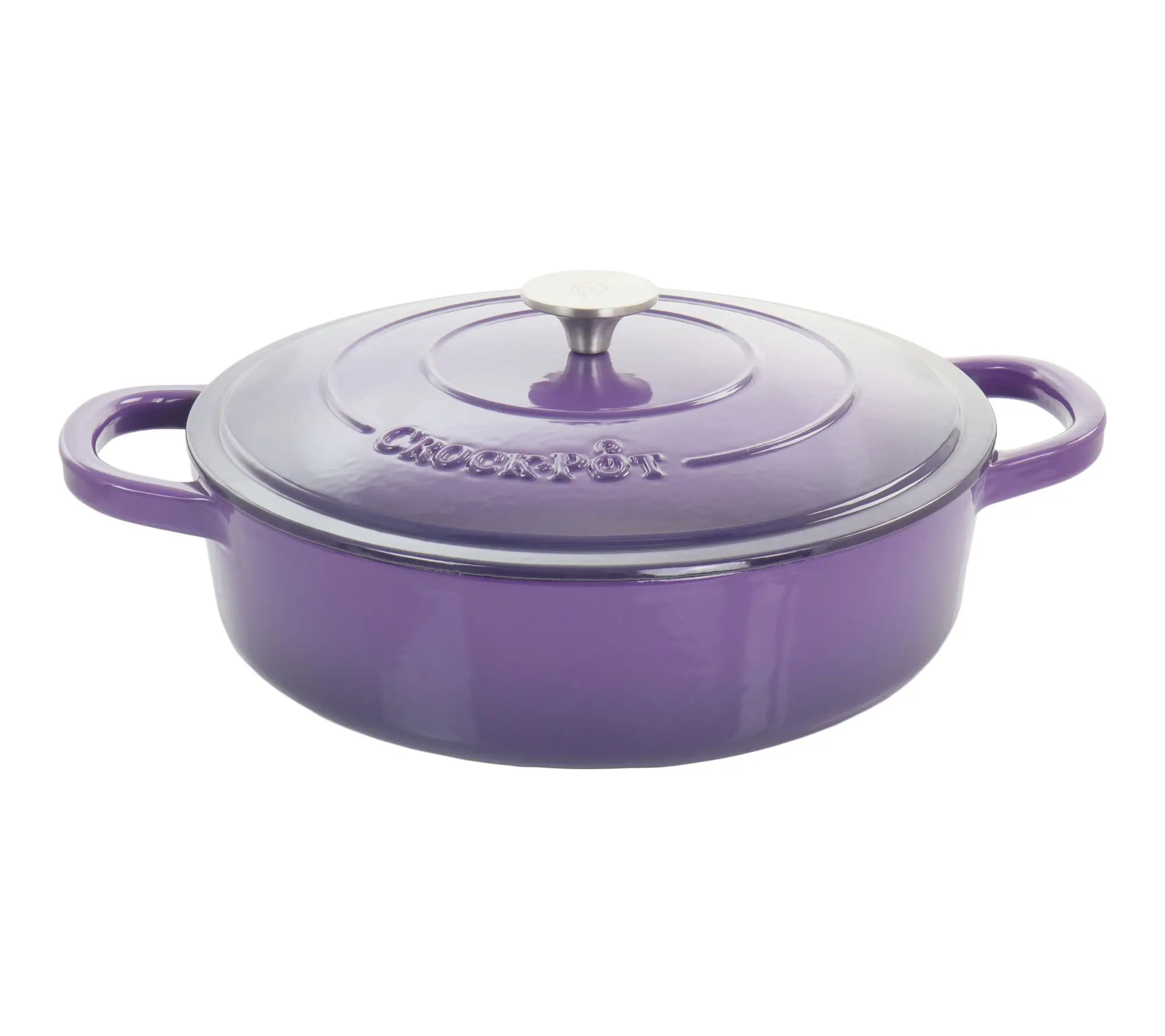 Crock-Pot Artisan 2pc 5qt Enameled  Braiser with Lid Lavender