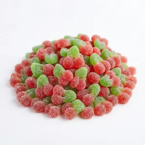 Sour Gummy Cherries Chewy Fruity Tangy Viral Candy Treats