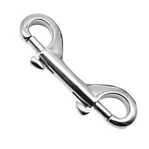 MARINE CITY Double Ended Snap Hook Clip 316 Stainless Steel 4 Inch Corrosion Resistant for Ropes Chains Straps and Diving