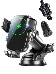 Wireless Car Charger, Auto-Clamping Car Mount, Electronic Smartphone Charger, 15w/10w/7.5w Fast Charging, Air Vent Phone Holder for iPhone & Samsung Galaxy Series, Phone Charging Accessories