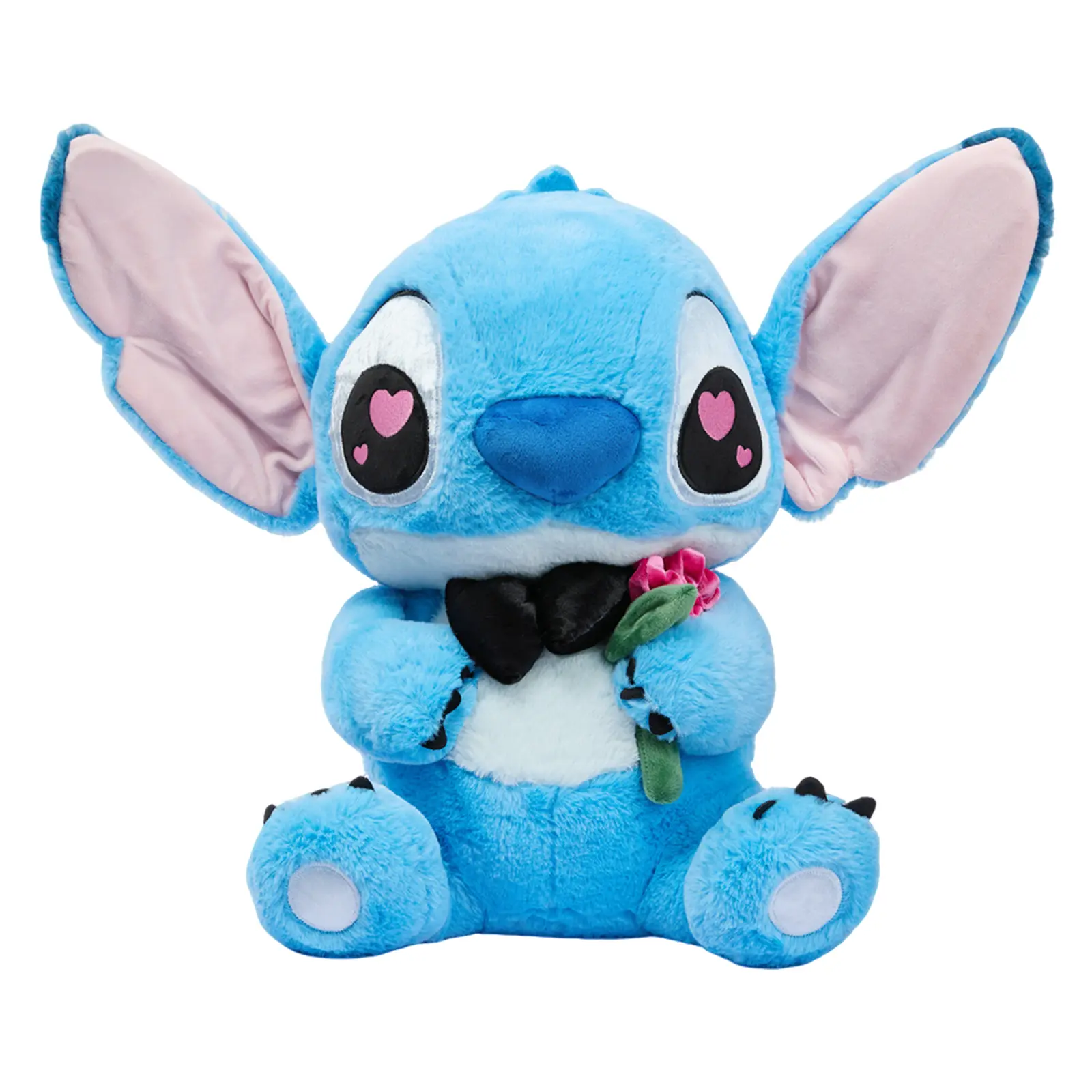 MINISO Disney Stitch 626 Valentine Sitting Plush, 20 Inch Soft Doll with Heart & Bow Tie, Romantic Couple Gift, CPSC 2026 Certified Lead-Free BPA-Free #StitchLove #DisneyPlush #ValentineGift