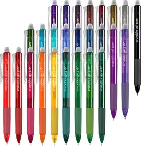 26 Colors Erasable Gel Pens, Retractable Erasable Pens Clicker, Fine Point(0.7), Make Mistakes Disappear,  Comfort Grip for Drawing Writing Planner and School Supplies